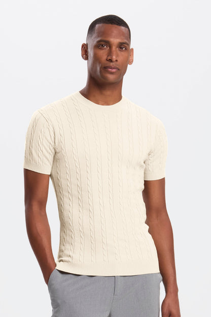 THE CABLE SHORT SLEEVE T-SHIRT