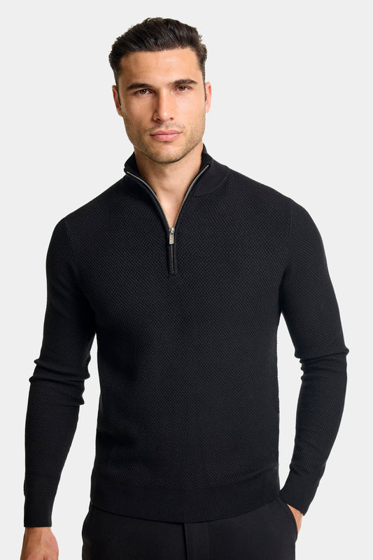THE FABIO QUARTER ZIP SWEATER