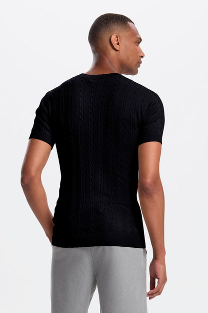 THE CABLE SHORT SLEEVE T-SHIRT
